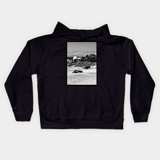 "Shags on a Rock" by Margo Humphries Kids Hoodie